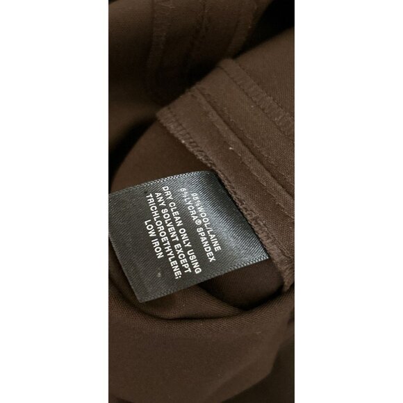 Lafayette 148 New York Trousers Pants Wool Strait Leg Size 10 - Picture 4 of 8